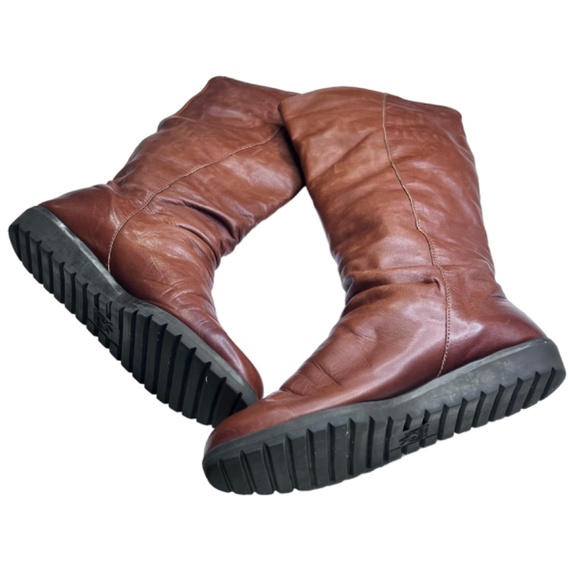 Santana Canada 664 Leather Knee High Waterproof Brown Boots - Picture 4 of 15